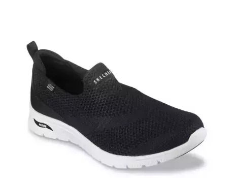 Кроссовки Skechers Arch Fit 2.0 Refine Cascade Slip-On — женские, черные/белые