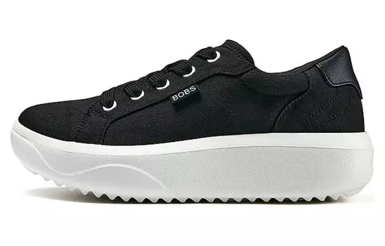 Кроссовки Skechers Bob"s Lifestyle Shoes Women's Low-top Black/White, черный/белый