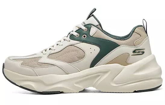 Кроссовки Skechers BOBS BAMINA 2 Chunky Sneakers Men Low-top Beige/Green, зеленый
