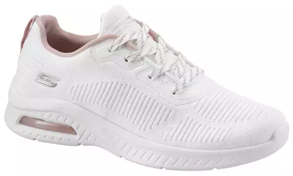 Кроссовки Skechers "BOBS SQUAD CHAOS AIR", с мягкой кромкой голенища, повседневная обувь, полуботинки, туфли на шнуровке, кремовый