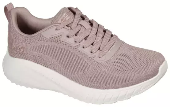 Кроссовки Skechers "BOBS SQUAD CHAOS FACE OFF", с удобной стелькой, повседневная обувь, полуботинки, туфли на шнуровке, розовый