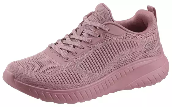 Кроссовки Skechers "BOBS SQUAD CHAOS FACE OFF", с удобной стелькой, повседневная обувь, полуботинки, туфли на шнуровке, малиновый