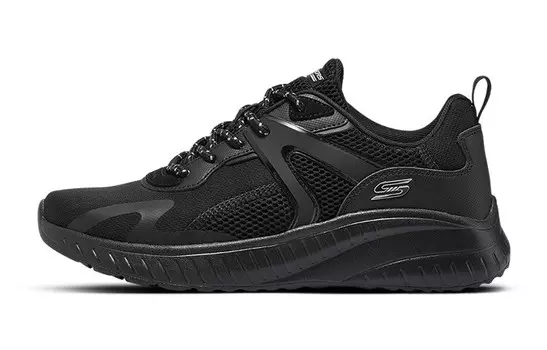Кроссовки Skechers BOBS SQUAD CHAOS Lifestyle Shoes Men Mid-top All Black, черный