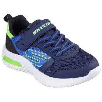 Кроссовки Skechers «BOUNDER-TECH-ULTRAVOID», слипоны, обувь на липучке с резинкой и ремешком на липучке, цвет navy-limette