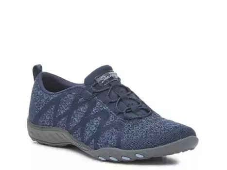 Кроссовки Skechers Breathe Easy Infi-Knity Slip-On — женские, темно-синие