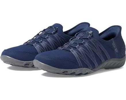Кроссовки SKECHERS Breathe Easy - Roll With Me Hands Free Slip-Ins, темно-синий