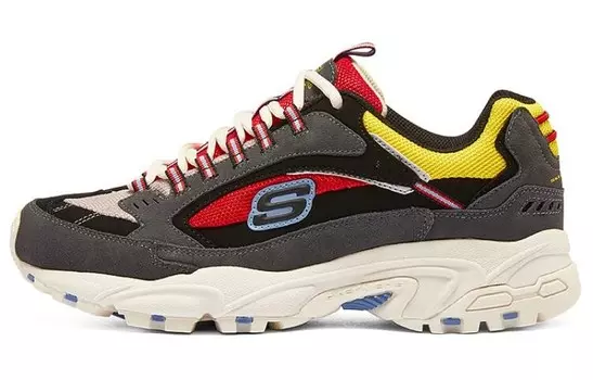 Кроссовки Skechers Chunky Sneakers Men Low-top Charcoal Grey/red, серый/красный