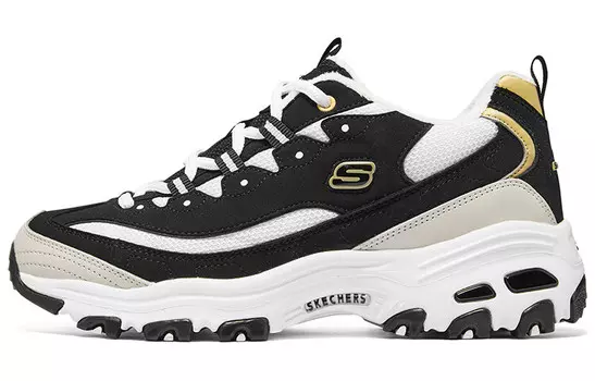 Кроссовки Skechers Chunky Sneakers Women's Low-top Black, черный/белый