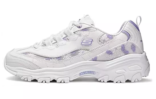 Кроссовки Skechers Chunky Sneakers Women's Low-top White/purple, фиолетовый