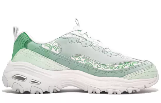 Кроссовки Skechers Chunky Sneakers Women's Low-top Cyan, зеленый