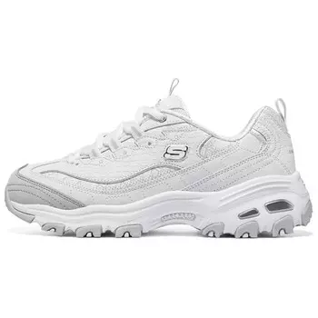 Кроссовки Skechers Chunky Sneakers Women's Low-top White/Silver, белый/серебряный