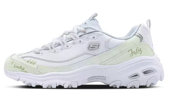 Кроссовки Skechers Chunky Sneakers Women's Low-top White/green, зеленый