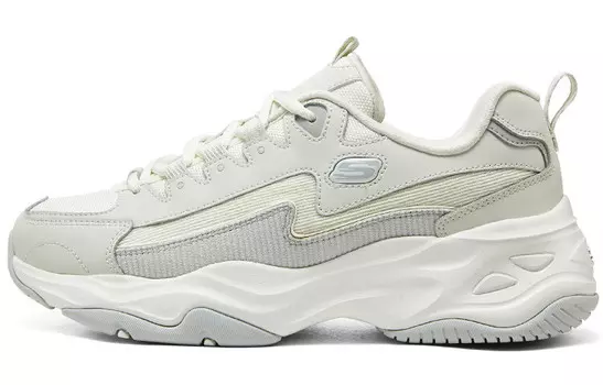 Кроссовки Skechers Chunky Sneakers Women's Low-top White Gray, светло-серый