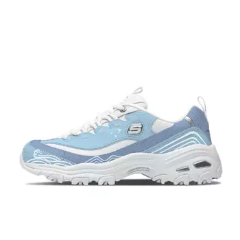 Кроссовки Skechers Chunky Sneakers Women's Low-top Blue/White, голубой