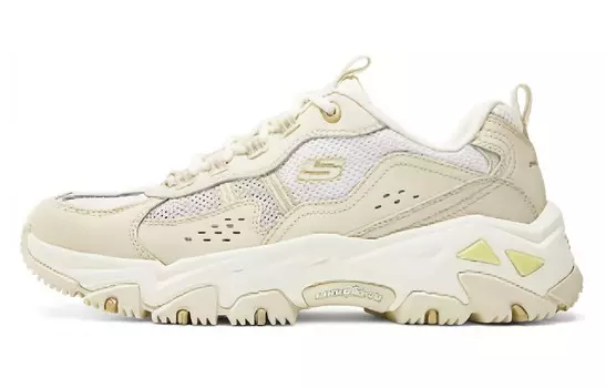 Кроссовки Skechers Chunky Sneakers Women's Low-top Beige White Yellow, белый