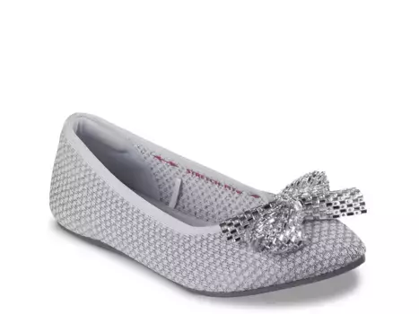 Кроссовки Skechers Cleo Flat, серебристый металлик