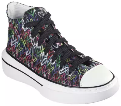 Кроссовки Skechers "CORDOVA CLASSIC-LOVE LETTERS", с милым сердечком, повседневная обувь, полуботинки, туфли на шнуровке, цвет Schwarz-Meliert