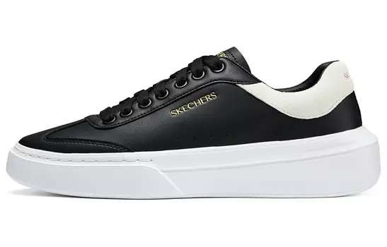 Кроссовки Skechers Court Classics Skateboarding Shoes Men Low-top Black/White, черный/белый