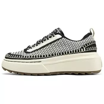 Кроссовки Skechers Court Classics Skateboarding Shoes Women's Low-top Black/natural Color, черный