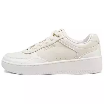 Кроссовки Skechers Court Classics Skateboarding Shoes Women's Low-top Off-white, слоновая кость