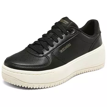 Кроссовки Skechers Court Classics Skateboarding Shoes Women's Low-top Black/White, черный/белый