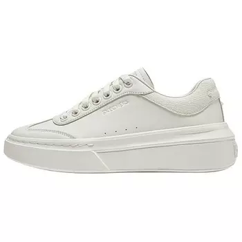 Кроссовки Skechers Court Classics Skateboarding Shoes Women's Low-top Milky White, слоновая кость