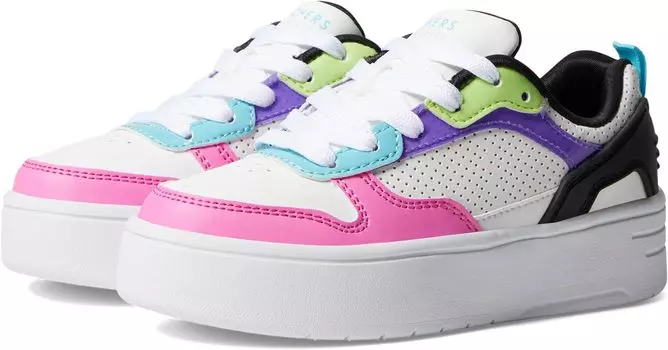 Кроссовки Skechers Court High - Classic Crush 310191L, цвет White/Black/Multi