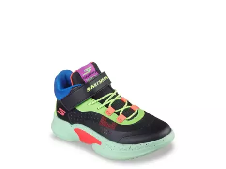 Кроссовки Skechers Court Hype Hooper Hero — детские, черные/многоцветные