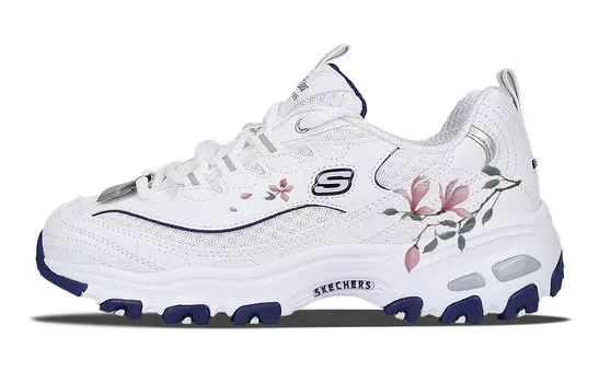 Кроссовки Skechers D"Lites 1.0 Chunky Sneakers Women's Low-top Pink, белый