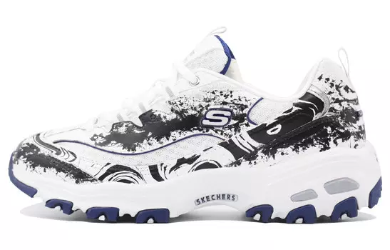 Кроссовки Skechers D"Lites 1.0 Chunky Sneakers Women's Low-top Black/white, черный