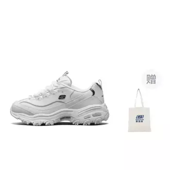 Кроссовки Skechers D"Lites 1.0 Chunky Sneakers Women's Low-top White/Black, белый/черный