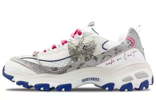 Кроссовки Skechers D"Lites 1.0 Chunky Sneakers Women's Low-top Beige/Gray, цвет Off White
