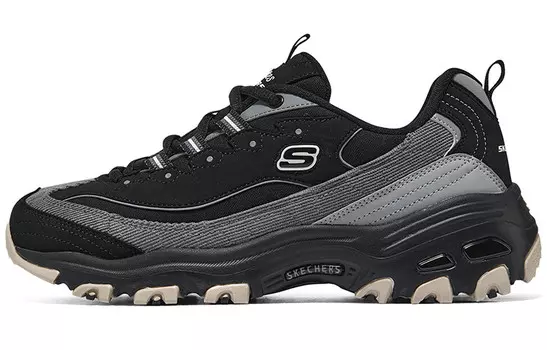 Кроссовки Skechers D"Lites 1.0 Chunky Sneakers Women's Low-top Black, черный