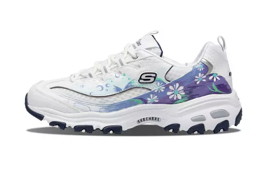 Кроссовки Skechers D"Lites 1.0 Chunky Sneakers Women's Low-top White/purple, белый