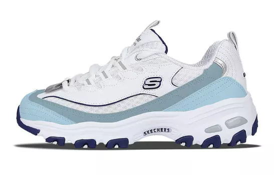 Кроссовки Skechers D"Lites 1.0 Chunky Sneakers Women's Low-top Blue, белый/синий