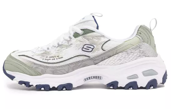 Кроссовки Skechers D"Lites 1.0 Chunky Sneakers Women's Low-top Grey/green, зеленый