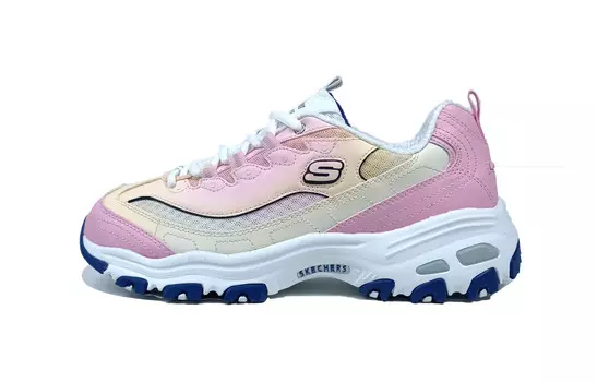 Кроссовки Skechers D"Lites 1.0 Chunky Sneakers Women's Low-top Chalk White, белый