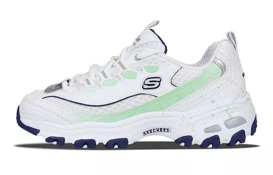 Кроссовки Skechers D"Lites 1.0 Chunky Sneakers Women's Low-top Green, зеленый