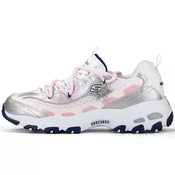 Кроссовки Skechers D"Lites 1.0 Chunky Sneakers Women's Low-top Silver/Pink, розовый