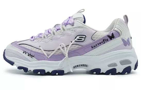 Кроссовки Skechers D"Lites 1.0 Chunky Sneakers Women's Low-top Purple/white, светло-фиолетовый