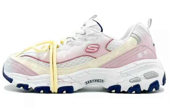 Кроссовки Skechers D"Lites 1.0 Chunky Sneakers Women's Low-top Pink/White, розовый