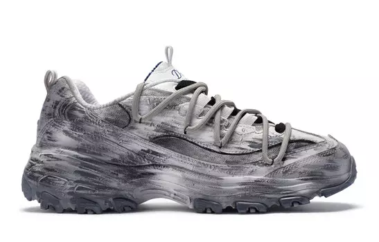 Кроссовки Skechers D"Lites 1.0 Chunky Sneakers Women's Low-top White Gray Brown, белый