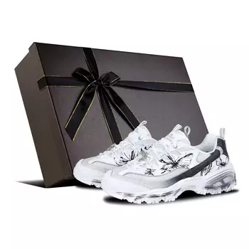 Кроссовки Skechers D"Lites 1.0 Chunky Sneakers Women's Low-top Black, белый