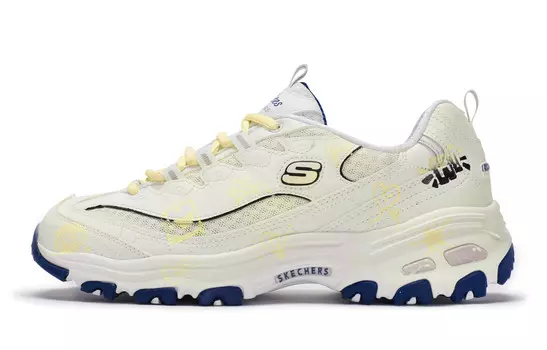 Кроссовки Skechers D"Lites 1.0 Chunky Sneakers Women's Low-top White, цвет White/Varsity Maize
