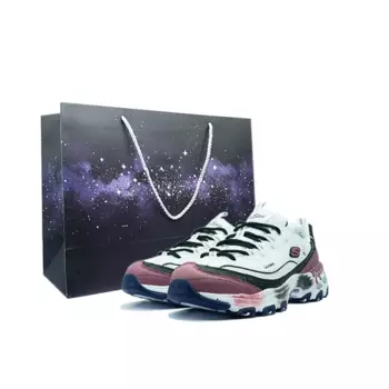 Кроссовки Skechers D"Lites 1.0 Chunky Sneakers Women's Low-top White/Red, белый/красный
