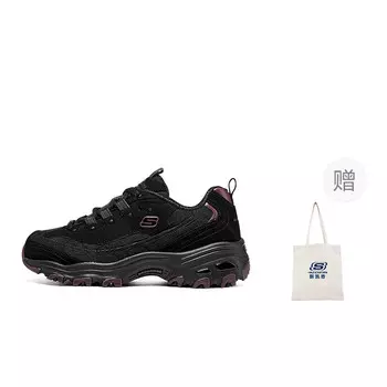 Кроссовки Skechers D"Lites 1.0 Chunky Sneakers Women's Low-top Black, черный