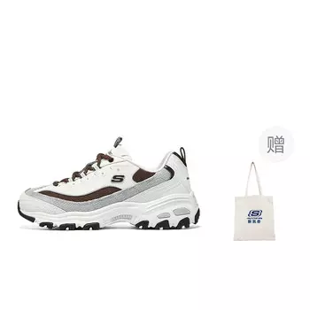 Кроссовки Skechers D"Lites 1.0 Chunky Sneakers Women's Low-top White/black, белый/черный