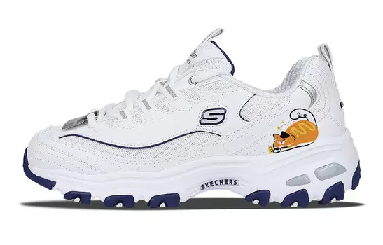 Кроссовки Skechers D"Lites 1.0 Chunky Sneakers Women's Low-top Yellow, белый