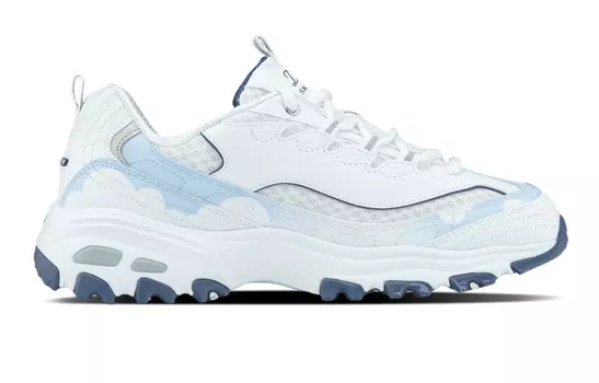 Кроссовки Skechers D"Lites 1.0 Chunky Sneakers Women's Low-top Blue, белый
