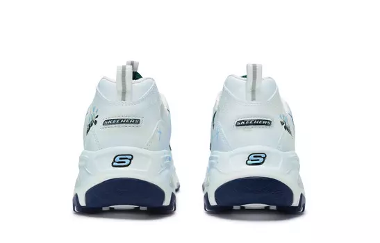 Кроссовки Skechers D"Lites 1.0 Chunky Sneakers Women's Low-top White, синий/белый